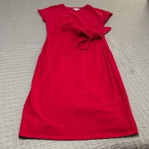 Time and Tru Vibrant Red Midi Dress
